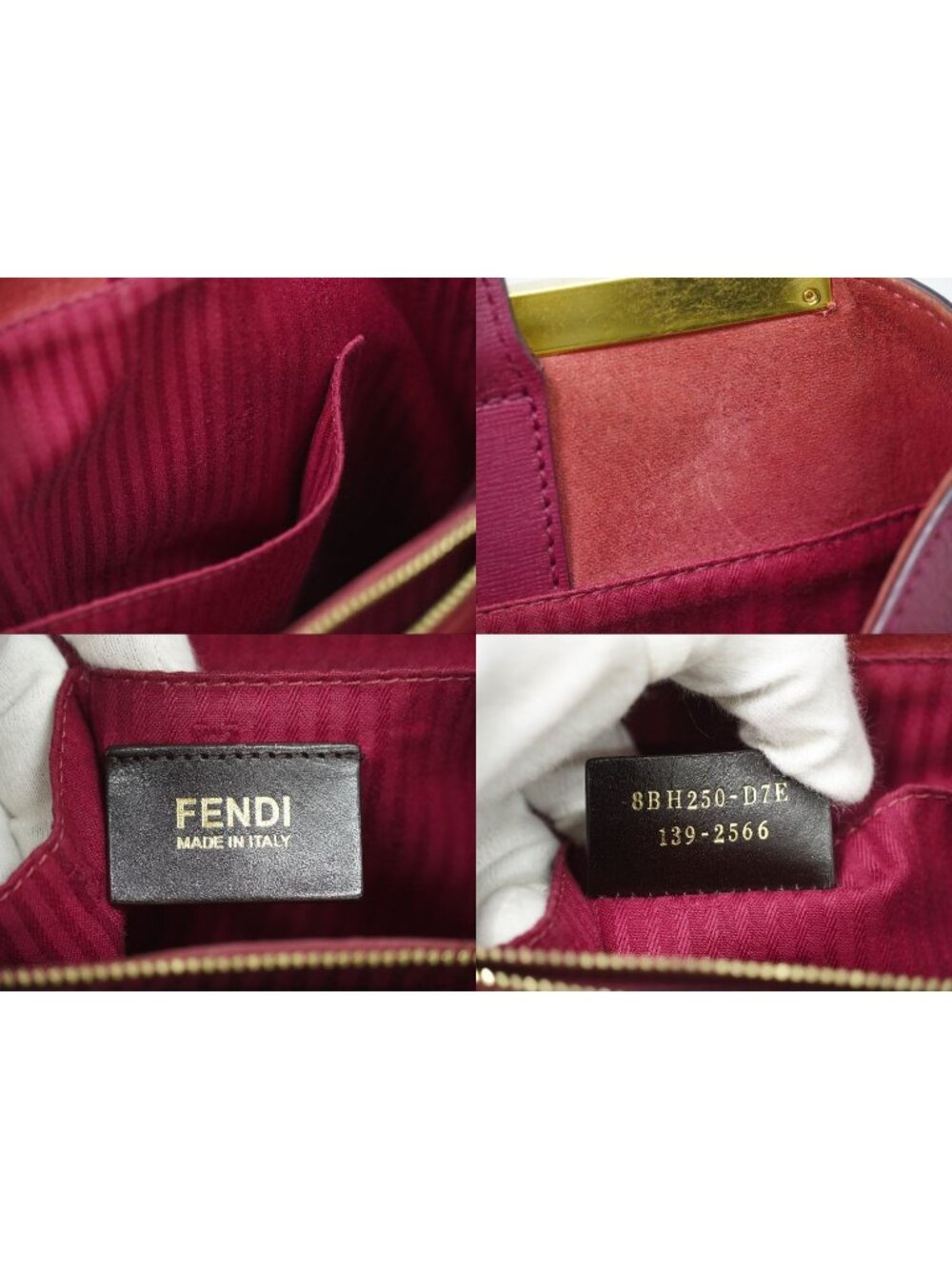 Fendi Tou Jours 2-Way Shoulder Bag Leather Pink - Picture 9 of 9